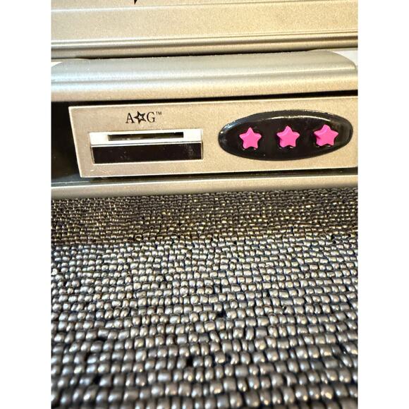 American Girl Doll TV & DVD Player Set (Silver, Pink Star Buttons) - Picture 3 of 7